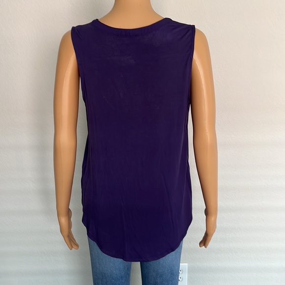 NWT PURPLE sleeveless shell - Picture 3 of 6